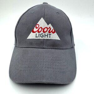 COORS LIGHT Mens Hat Snapback Gray Trucker Baseball Colorado Cap Promo